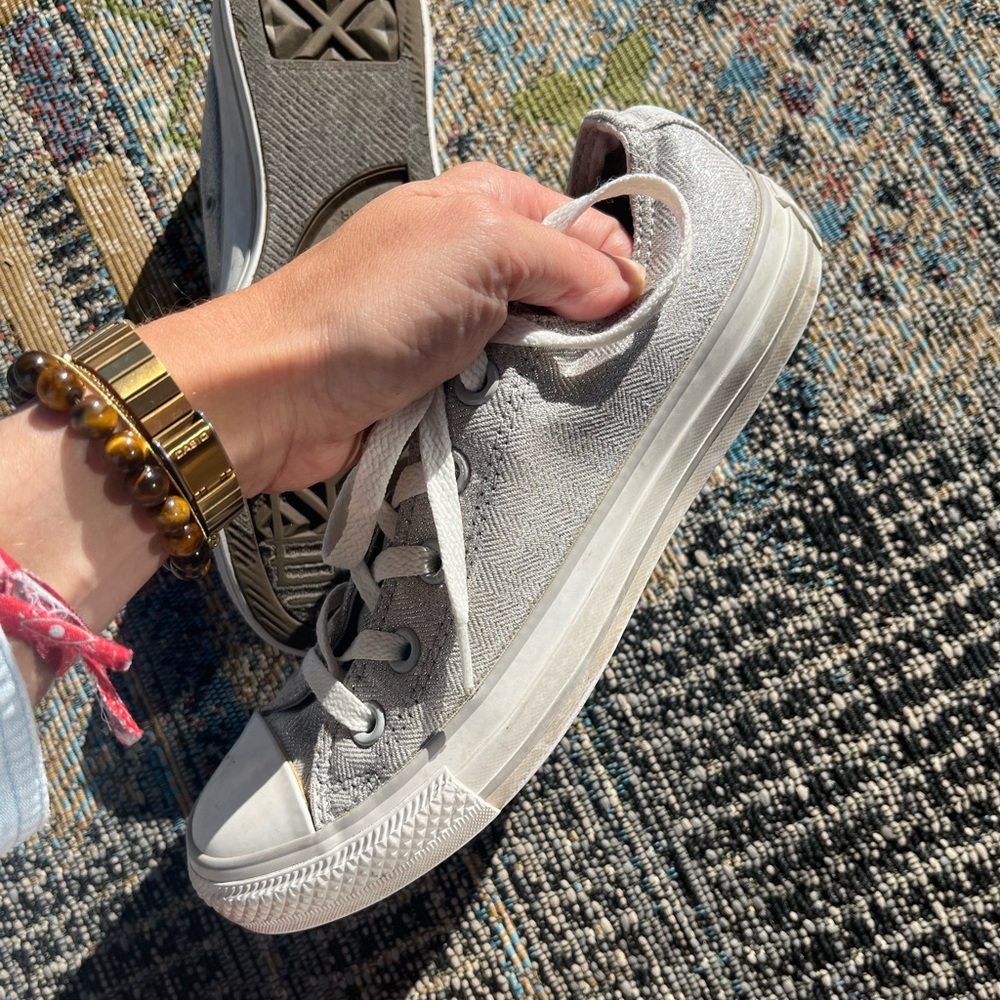 Silver CONVERSE All Star